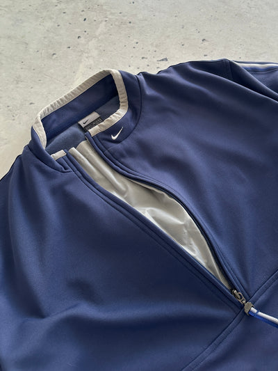00's Nike tech Swoosh asymmetrical Zip Pullover (L)