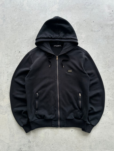 Dolce & Gabbana Metal Emblem Zip Up Hoodie (M)