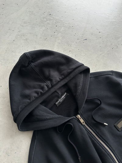 Dolce & Gabbana Metal Emblem Zip Up Hoodie (M)