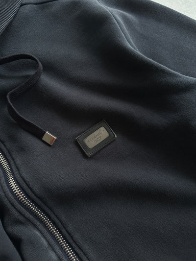 Dolce & Gabbana Metal Emblem Zip Up Hoodie (M)