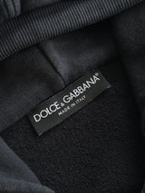 Dolce & Gabbana Metal Emblem Zip Up Hoodie (M)