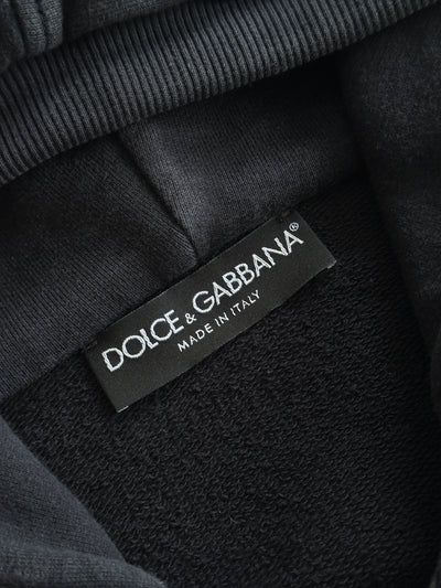 Dolce & Gabbana Metal Emblem Zip Up Hoodie (M)