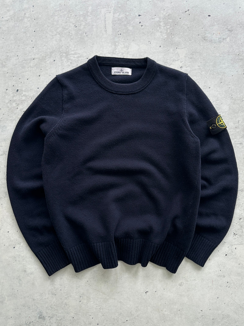 AW/14 Stone Island Chunky Wool Knit Crewneck Jumper (M)