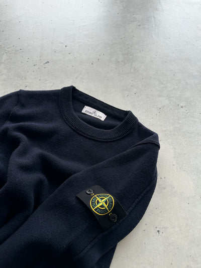 AW/14 Stone Island Chunky Wool Knit Crewneck Jumper (M)