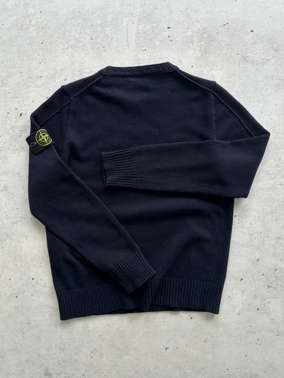 AW/14 Stone Island Chunky Wool Knit Crewneck Jumper (M)