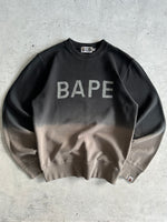 BAPE Spell Out Gradient Crewneck Sweatshirt (S)