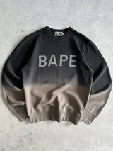 BAPE Spell Out Gradient Crewneck Sweatshirt (S)