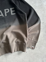 BAPE Spell Out Gradient Crewneck Sweatshirt (S)