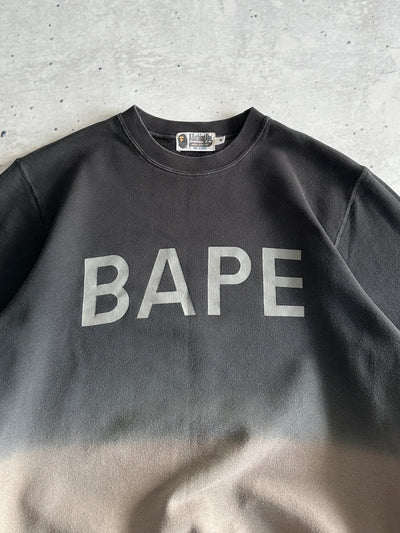 BAPE Spell Out Gradient Crewneck Sweatshirt (S)