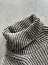 AW/11 Stone Island Chunky Wool Knit Turtle Neck Jumper (S)