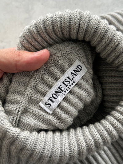 AW/11 Stone Island Chunky Wool Knit Turtle Neck Jumper (S)