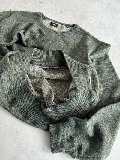 Diesel Crewneck Marl Knit Jumper (L)