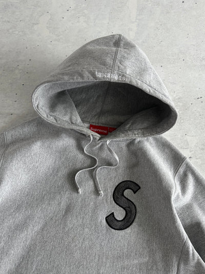 AW/18 Supreme S Logo Heavyweight Pullover Hoodie (M)