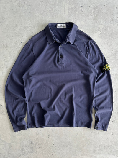 Stone Island lightweight Long Sleeve Polo Shirt (M)