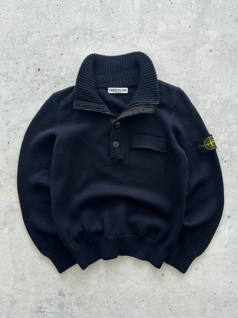 AW/11 Stone Island Wool Knit Pullover Jumper (S)
