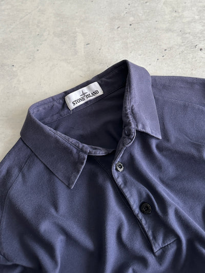 Stone Island lightweight Long Sleeve Polo Shirt (M)