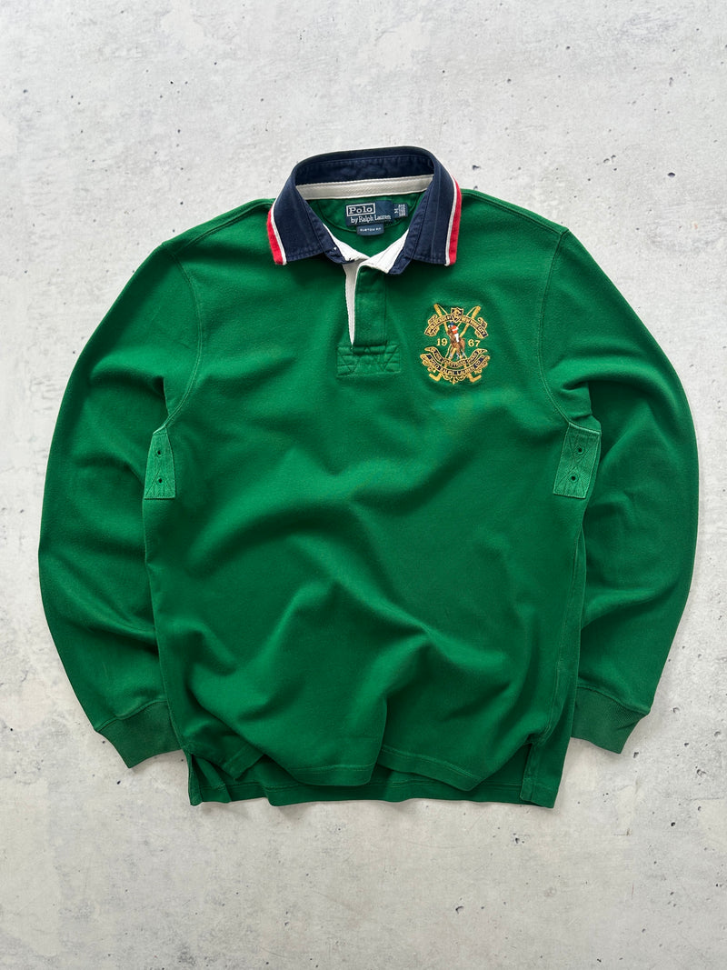 Ralph Lauren Embroidered Logo Heavyweight Rugby Shirt (M)