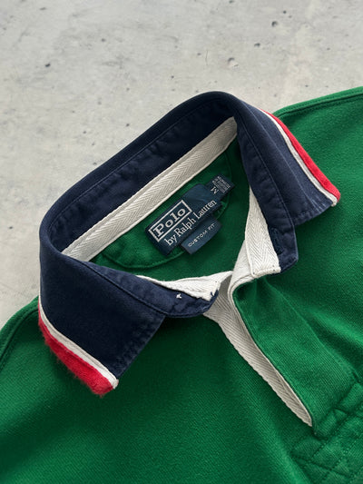 Ralph Lauren Embroidered Logo Heavyweight Rugby Shirt (M)