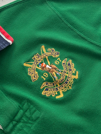 Ralph Lauren Embroidered Logo Heavyweight Rugby Shirt (M)