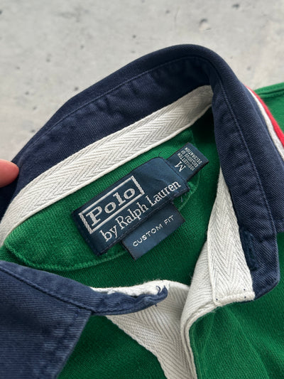 Ralph Lauren Embroidered Logo Heavyweight Rugby Shirt (M)