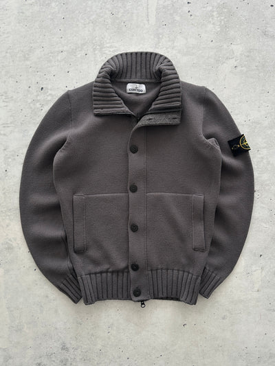 AW/14 Stone Island Chunky Wool Knit Zip Up Jumper (XS/S)