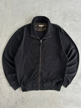 Burberry Appliqué Heavyweight Zip Up Sweatshirt (XL)