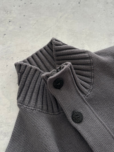 AW/14 Stone Island Chunky Wool Knit Zip Up Jumper (XS/S)