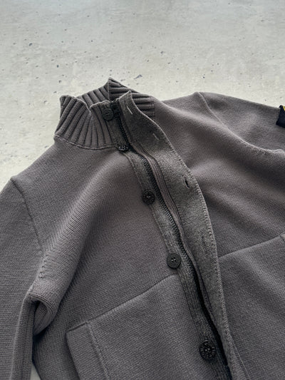 AW/14 Stone Island Chunky Wool Knit Zip Up Jumper (XS/S)