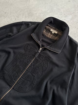 Burberry Appliqué Heavyweight Zip Up Sweatshirt (XL)