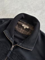 Burberry Appliqué Heavyweight Zip Up Sweatshirt (XL)