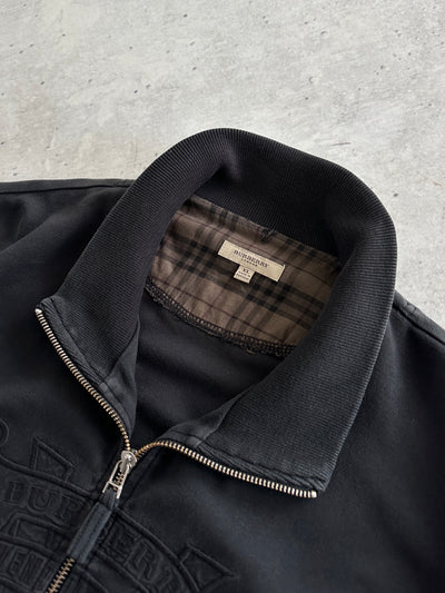 Burberry Appliqué Heavyweight Zip Up Sweatshirt (XL)