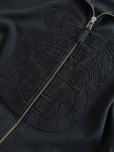 Burberry Appliqué Heavyweight Zip Up Sweatshirt (XL)