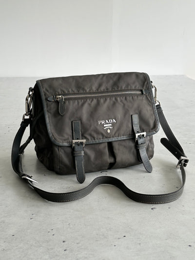00's Prada Tessuto Satchel / Crossbody Bag (One Size)