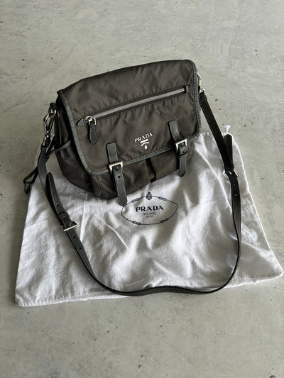 00's Prada Tessuto Satchel / Crossbody Bag (One Size)
