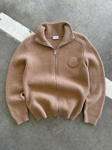 Moncler Tricot Cashmere Chunky Knit Zip Up Jumper / Cardigan (S)