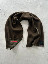 00's Prada Sport Reversible Chunky Wool Knit Nylon Scarf (One Size)