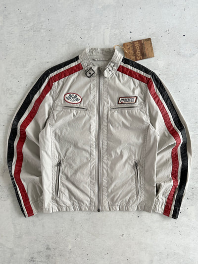 Brand New Schott NYC Perfecto Zip Up Racing Jacket (M)