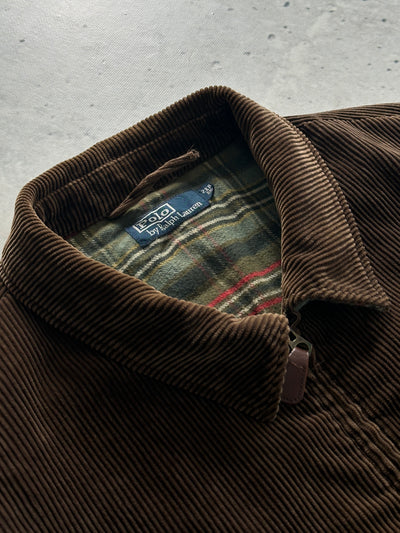 Vintage Ralph Lauren chunky Corduroy Zip Up Harrington Jacket (XXL)