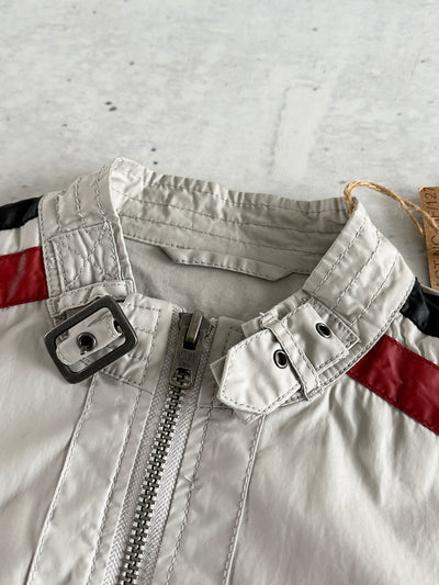 Brand New Schott NYC Perfecto Zip Up Racing Jacket (M)