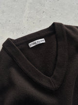 AW/11 Stone Island Wool Knit V Neck Jumper (XL)