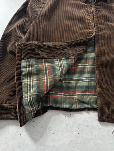 Vintage Ralph Lauren chunky Corduroy Zip Up Harrington Jacket (XXL)