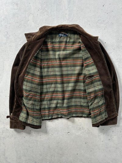 Vintage Ralph Lauren chunky Corduroy Zip Up Harrington Jacket (XXL)