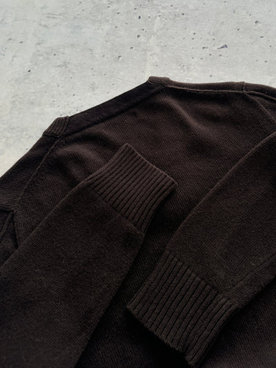 AW/11 Stone Island Wool Knit V Neck Jumper (XL)