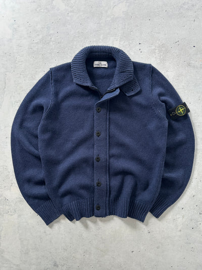 AW/13 Stone Island Chunky Wool Knit Zip Up Jumper (L)