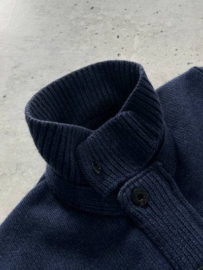 AW/13 Stone Island Chunky Wool Knit Zip Up Jumper (L)