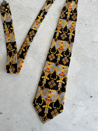 V2 by Versace Patterned Silk Tie (One Size)