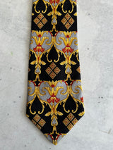 V2 by Versace Patterned Silk Tie (One Size)