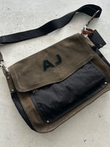 00s Armani Jeans Suede Crossbody / Messenger Bag (One Size)