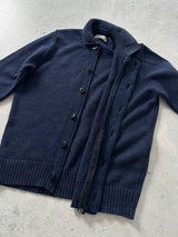 AW/13 Stone Island Chunky Wool Knit Zip Up Jumper (L)