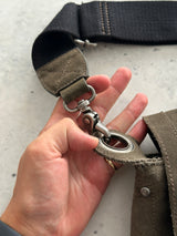 00s Armani Jeans Suede Crossbody / Messenger Bag (One Size)